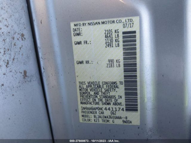1N4AA6AP0HC441174 Nissan MAXIMA SL