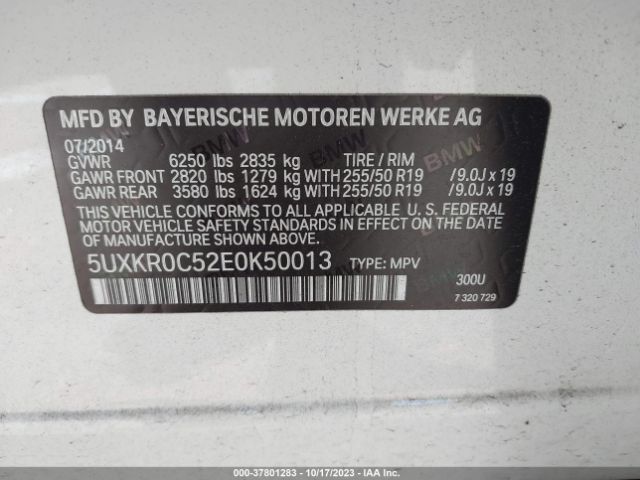 5UXKR0C52E0K50013 BMW X5 Xdrive35i