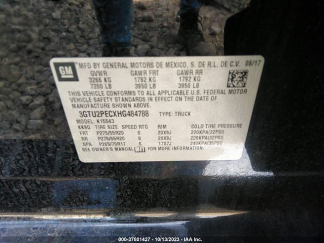 3GTU2PECXHG484788 GMC Sierra 1500 Denali