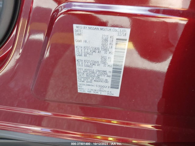 Infiniti QX60 LUXE 2019 5N1DL0MM4KC530023 Image 9