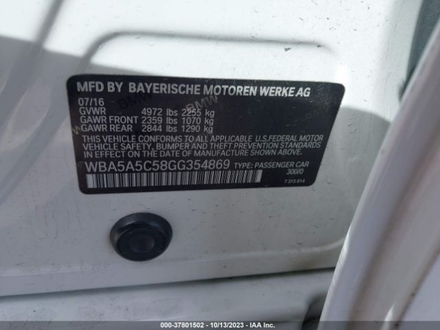 WBA5A5C58GG354869 BMW 5 Series 528i