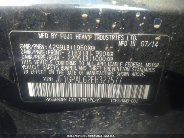 JF1GPAL62EH327577 Subaru Impreza Wagon 2.0i Sport Premium