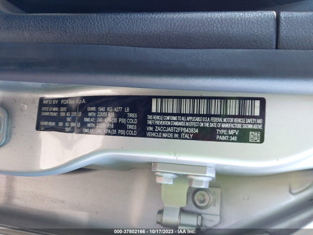 Jeep Renegade Latitude 2015 ZACCJABT2FPB43834 Image 9