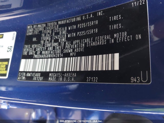 Toyota Corolla Cross Xle 2022 7MUDAABG8NV042814 Image 9