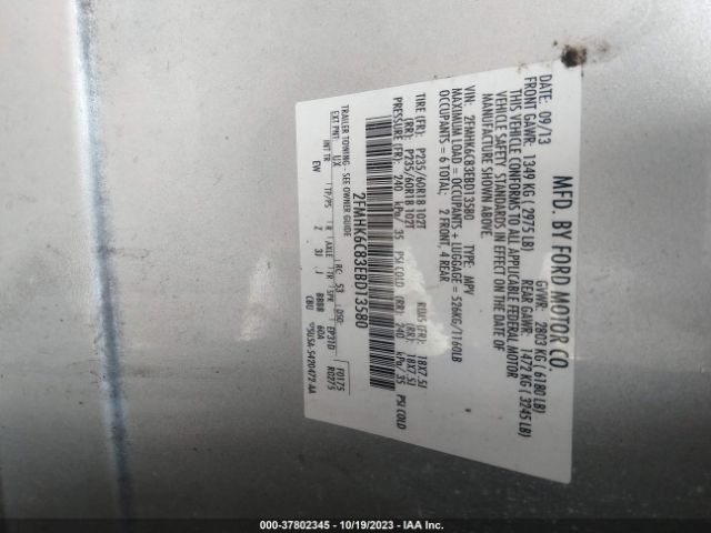 2FMHK6C83EBD13580 Ford FLEX SEL