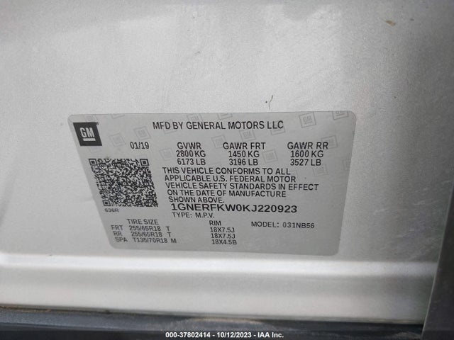 Chevrolet Traverse Ls 2019 1GNERFKW0KJ220923 Image 9