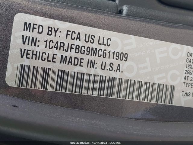 1C4RJFBG9MC611909 Jeep Grand Cherokee Limited