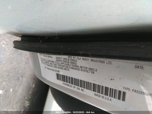2005 SUBARU LEGACY SEDAN (NATL) VIN: 4S3BL616557227897