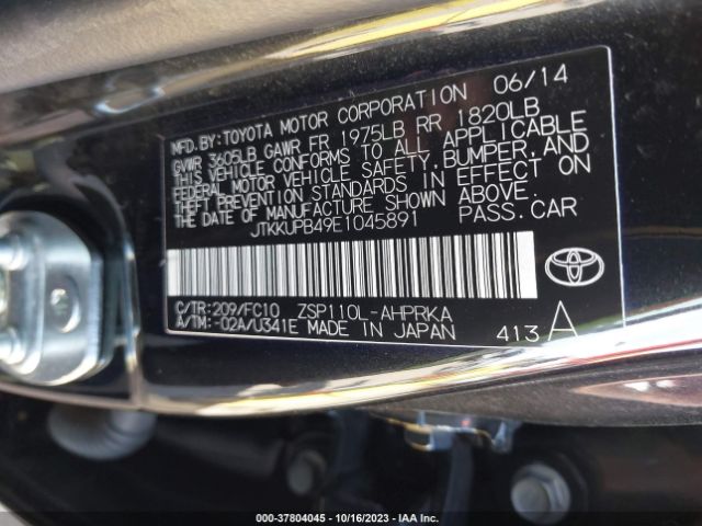 JTKKUPB49E1045891 Scion XD