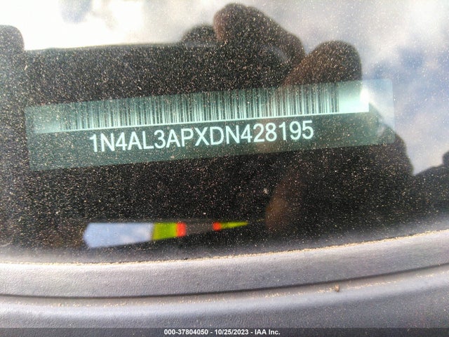 2013 NISSAN ALTIMA 2.5 SV VIN: 1N4AL3APXDN428195