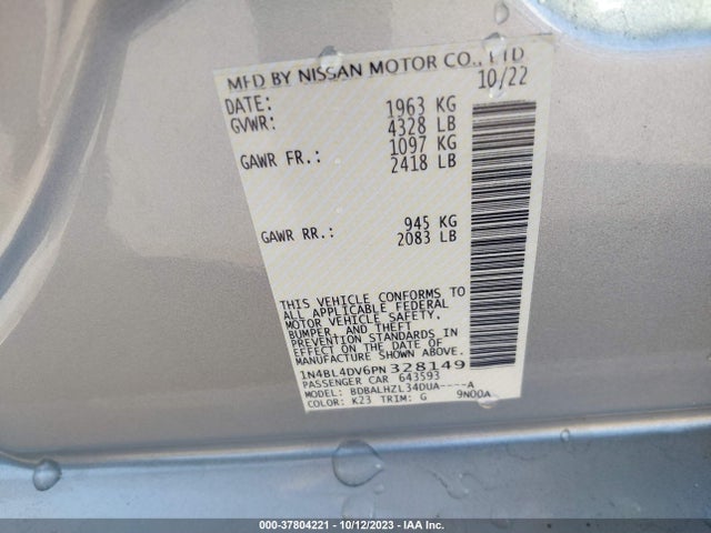 Nissan Altima 2.5 Sv 2023 1N4BL4DV6PN328149 Image 9