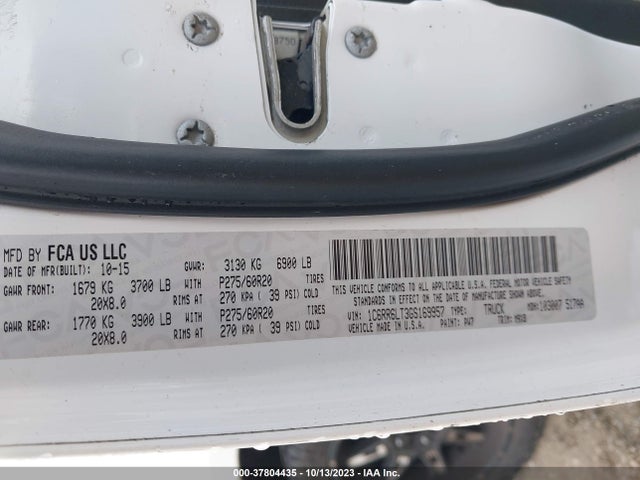 1C6RR6LT3GS169957 RAM 1500 Big Horn