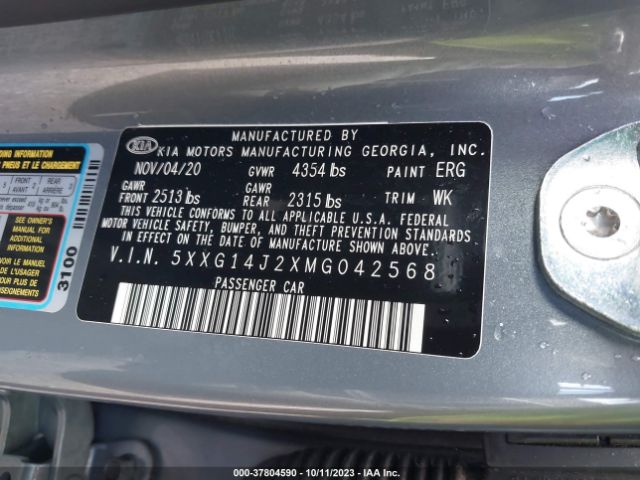 5XXG14J2XMG042568 KIA K5 LXS