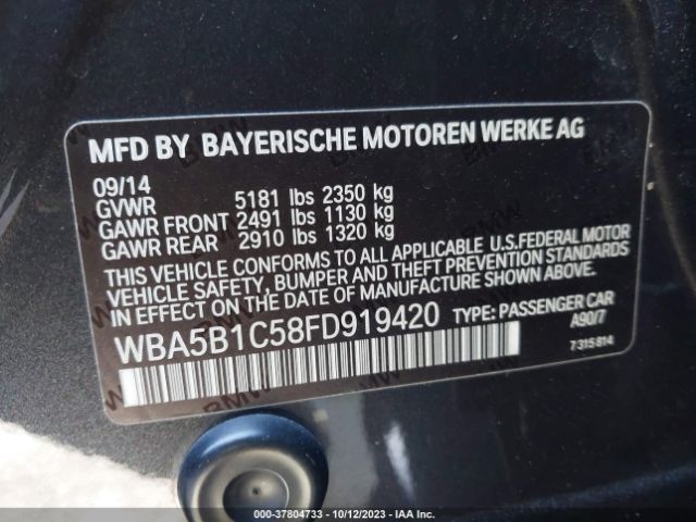 WBA5B1C58FD919420 BMW 5 Series 535i