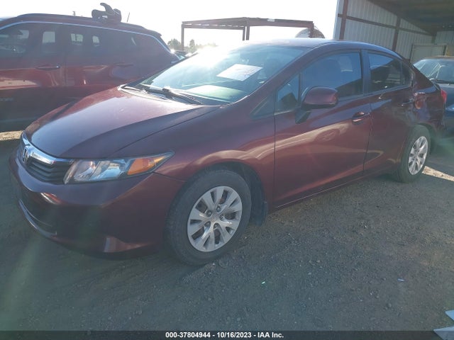 2012 HONDA CIVIC SDN LX VIN: 19XFB2F52CE355766