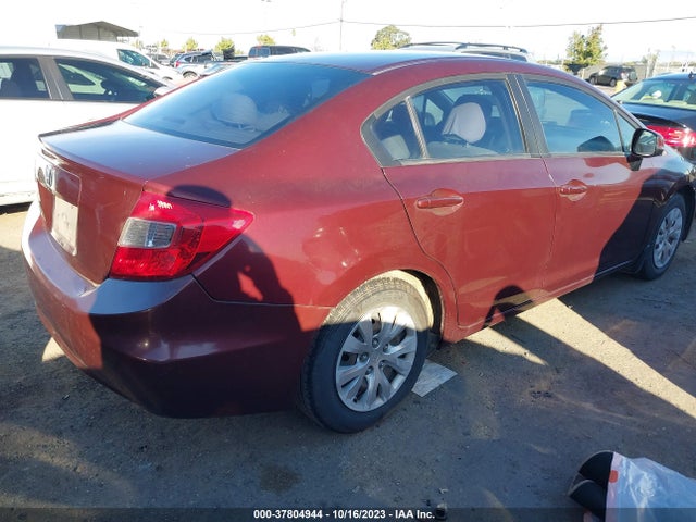 2012 HONDA CIVIC SDN LX VIN: 19XFB2F52CE355766