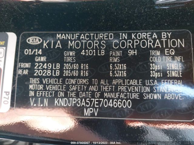 KNDJP3A57E7046600 KIA SOUL +