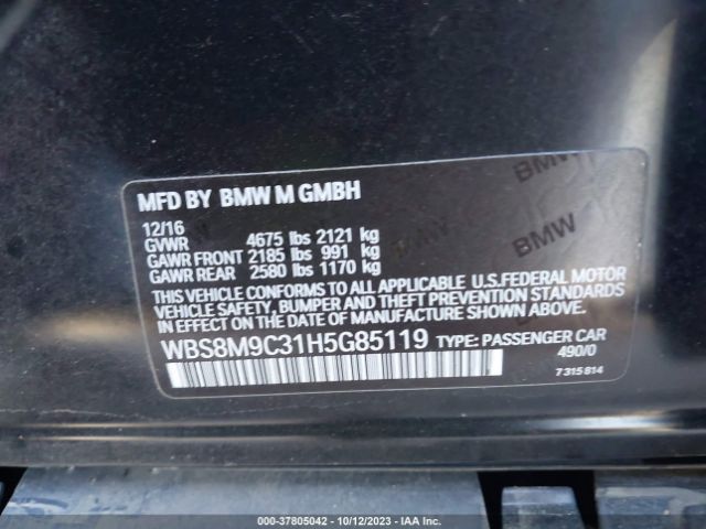 WBS8M9C31H5G85119 BMW M3