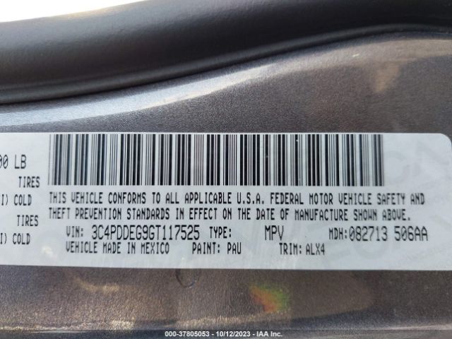 3C4PDDEG9GT117525 Dodge Journey R/t
