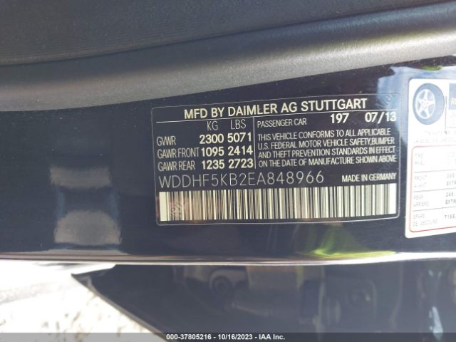 WDDHF5KB2EA848966 Mercedes-Benz E-class E 350