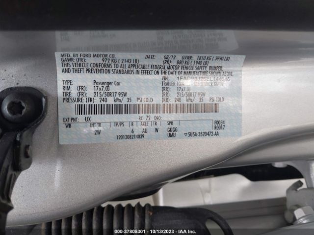 1FADP3J26EL144646 Ford Focus Titanium