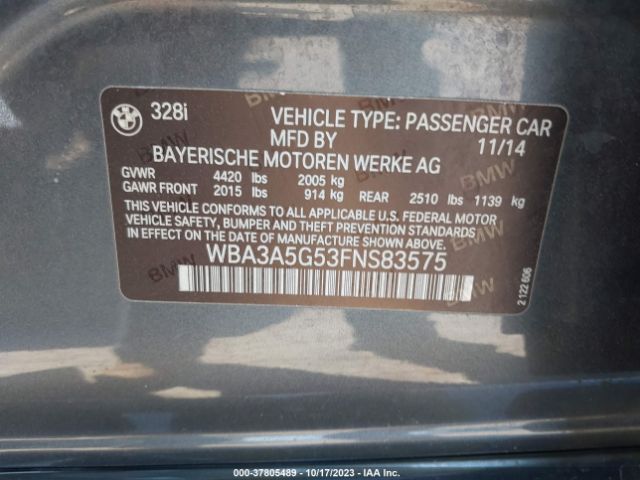 WBA3A5G53FNS83575 BMW 3 Series 328i