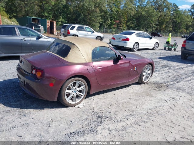2004 BMW Z4 3.0I VIN: 4USBT535X4LU08265