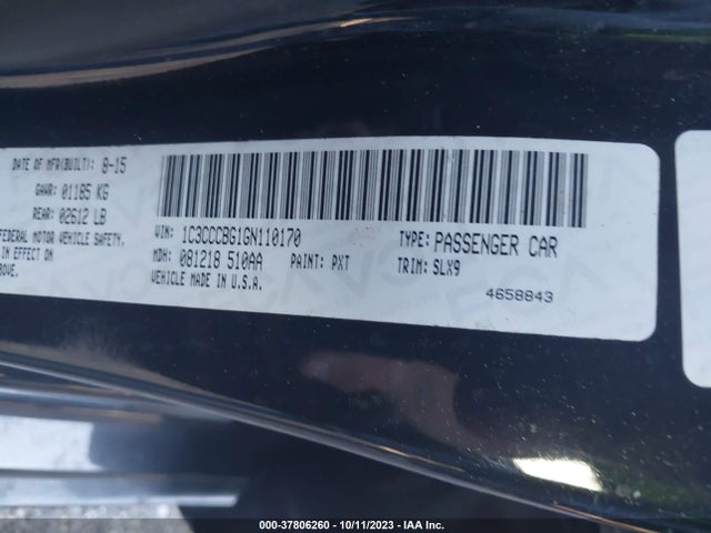 1C3CCCBG1GN110170 Chrysler 200 S