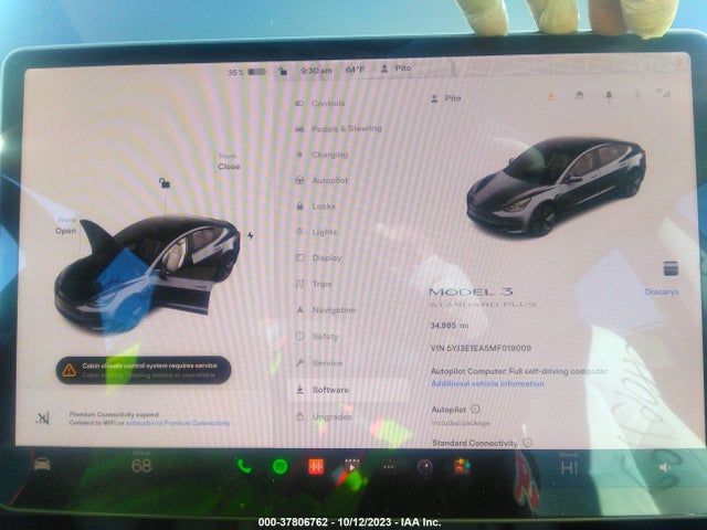 2021 TESLA MODEL 3 5YJ3E1EA5MF019009 Photo 6