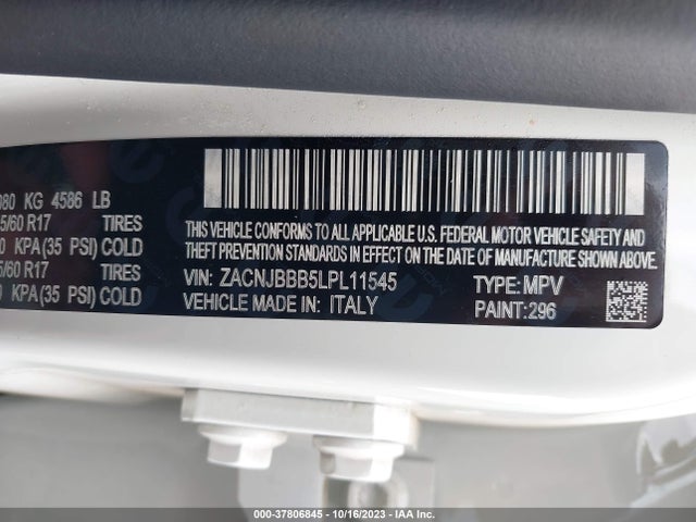 ZACNJBBB5LPL11545 Jeep Renegade Altitude