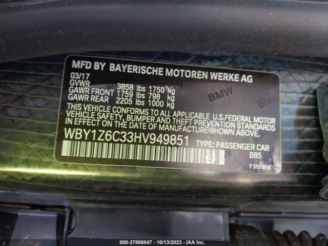 WBY1Z6C33HV949851 BMW I3