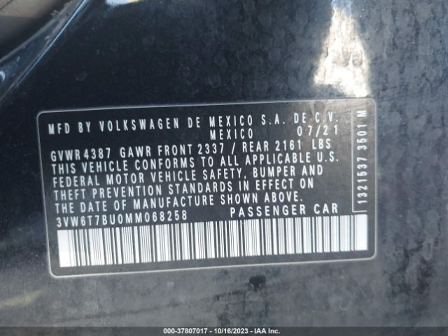 2021 VOLKSWAGEN JETTA GLI 3VW6T7BU0MM068258 Photo 8