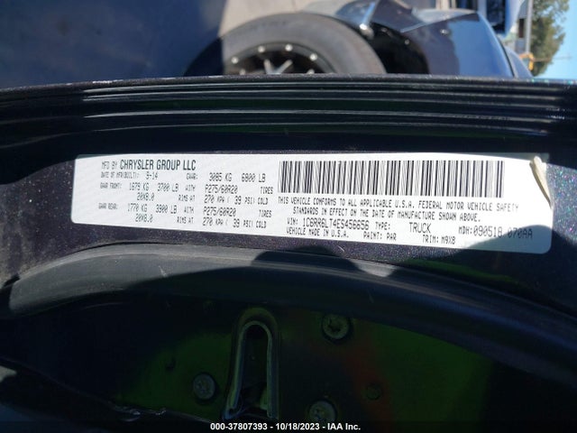 2014 RAM 1500 LONE STAR VIN: 1C6RR6LT4ES456656