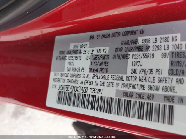 JM3KFBEY9M0437932 Mazda Cx-5 Signature
