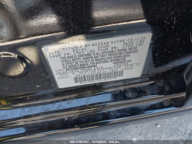 Nissan VERSA SV 2021 3N1CN8EV5ML865494 Image 9