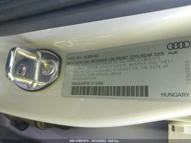 WAUACGFF5F1012984 Audi A3 1.8t Premium
