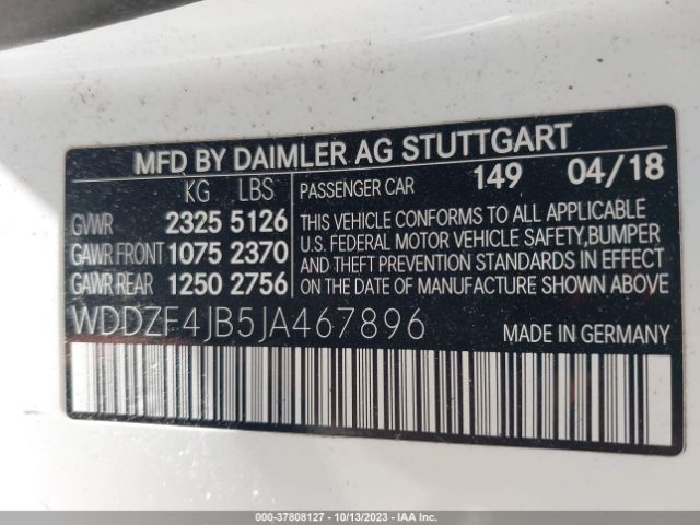 WDDZF4JB5JA467896 Mercedes-Benz E-class E 300