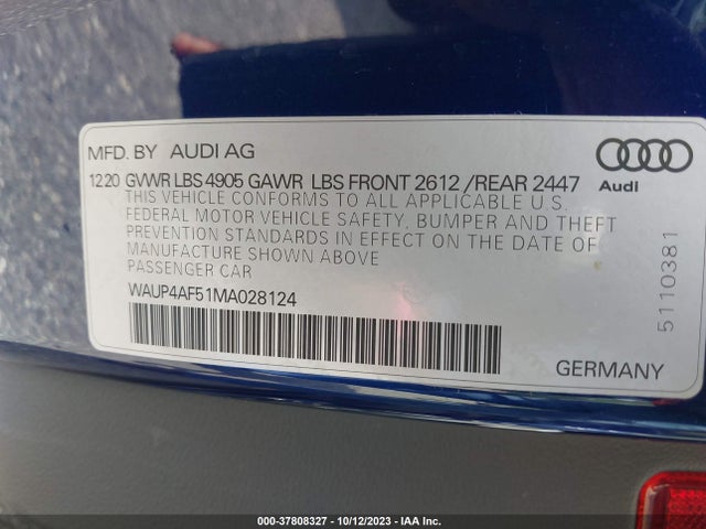 Audi S5 Coupe Premium Plus 2021 WAUP4AF51MA028124 Image 9