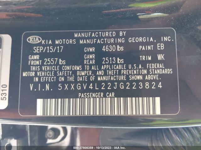 5XXGV4L22JG223824 KIA Optima Sx Turbo