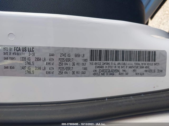 Dodge Grand Caravan Gt 2018 2C4RDGEG8JR205941 Image 9