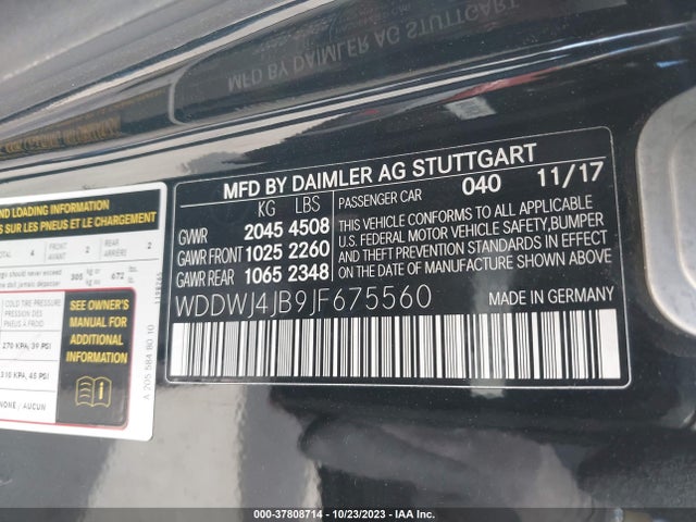 2018 MERCEDES-BENZ C 300 VIN: WDDWJ4JB9JF675560