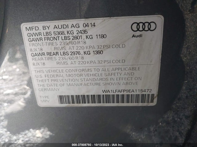 WA1LFAFP9EA115472 Audi Q5 Premium Plus