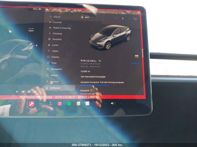 2023 TESLA MODEL Y 7SAYGDEE7PA039285 Photo 6