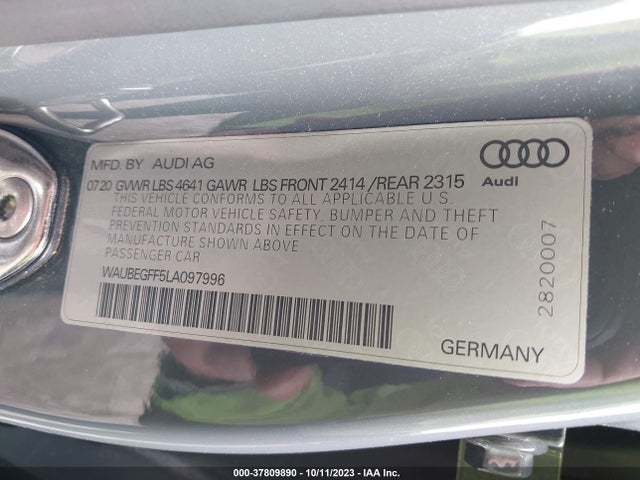 Audi A3 Sedan S Line Premium 2020 WAUBEGFF5LA097996 Image 9