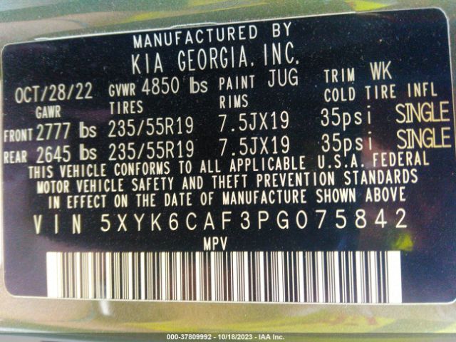 5XYK6CAF3PG075842 KIA Sportage X-line