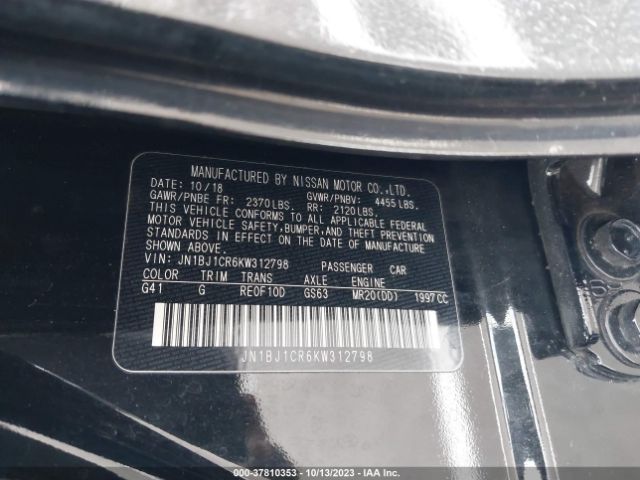 JN1BJ1CR6KW312798 Nissan Rogue Sport S