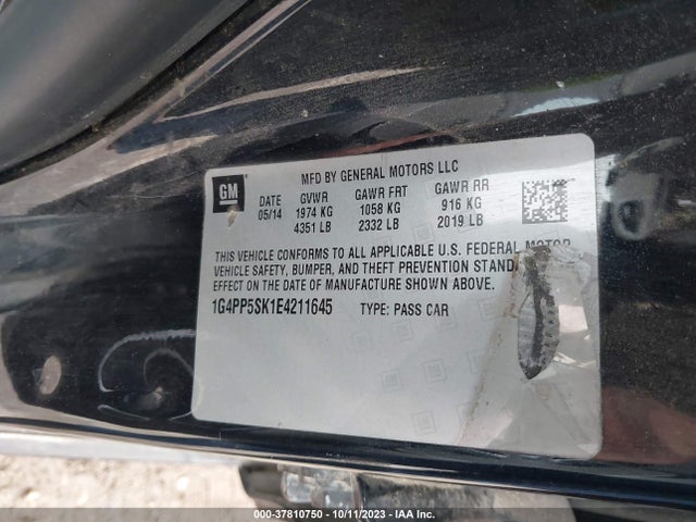 1G4PP5SK1E4211645 Buick Verano