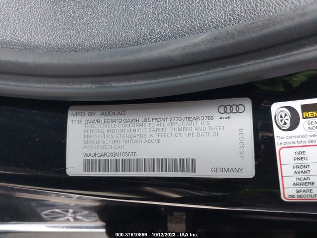 WAUFGAFCXGN103675 Audi A6 3.0t Premium Plus