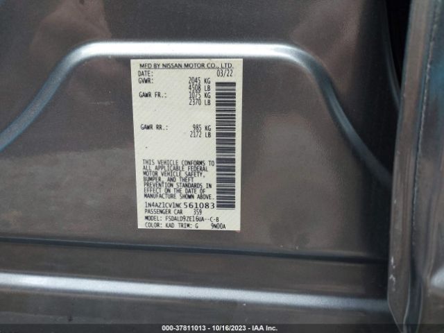 1N4AZ1CV1NC561083 Nissan LEAF SV