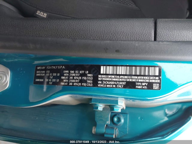 ZACNJABB1LPL84387 Jeep Renegade